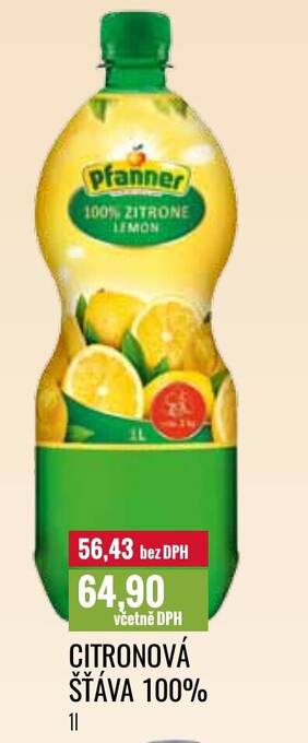 Ratio CITRONOVÁ ŠŤÁVA 100% 1 l. nabídka