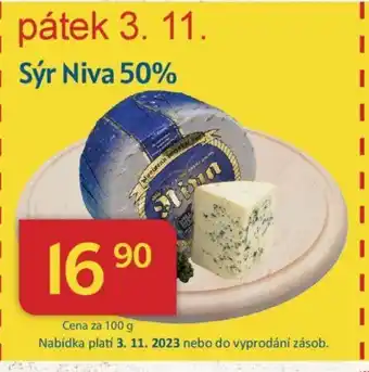 Kubík potraviny Sýr Niva 50% nabídka