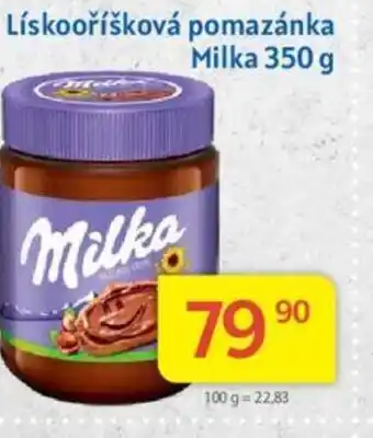 Kubík potraviny Lískooříšková pomazánka Milka 350 g nabídka