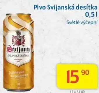 Kubík potraviny Pivo Svijanská desítka 0.5 l. nabídka