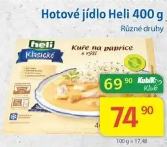 Kubík potraviny Hotové jídlo Heli 400 g nabídka