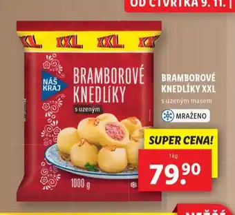 Lidl Bramborové knedlíky xxl nabídka