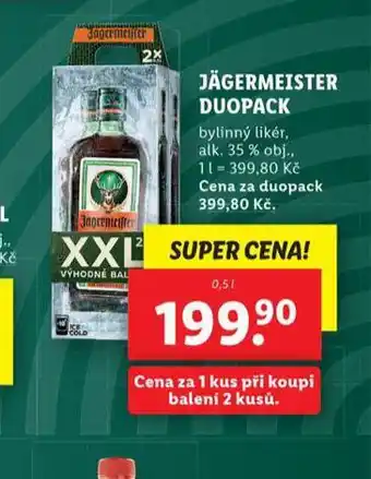 Lidl Jägermeister duopack nabídka