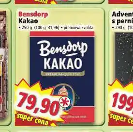 Norma Bensdorp kakao nabídka