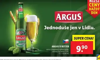 Lidl Pivo argus 11 bitter nabídka