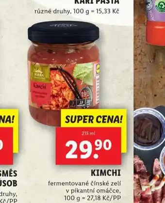 Lidl Kimchi nabídka
