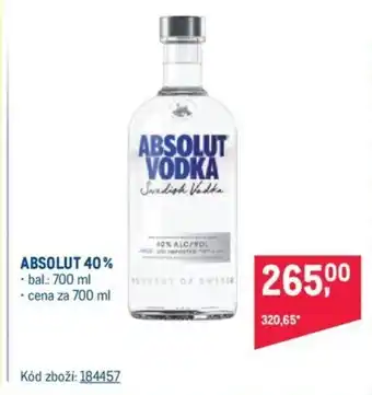 Makro ABSOLUT 40% nabídka