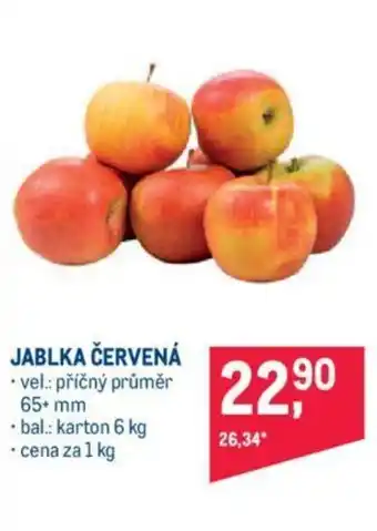 Makro JABLKA ČERVENÁ nabídka