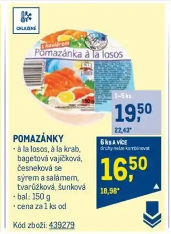 Makro POMAZÁNKY nabídka