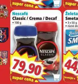 Norma Nescafé classic / crema / decaf nabídka