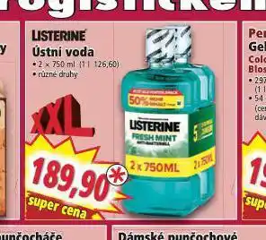Norma Listerine ústní voda nabídka