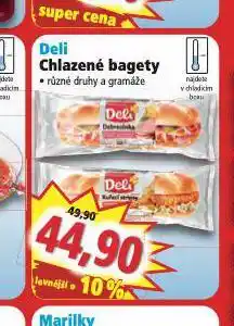 Norma Deli chlazené bagety nabídka