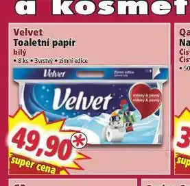 Norma Velvet toaletní papír nabídka