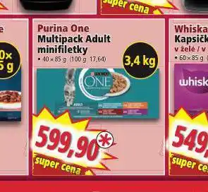 Norma Purina one multipack adult minifiletky nabídka