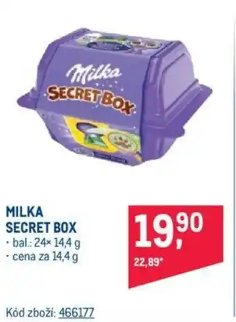 Makro MILKA SECRET BOX nabídka
