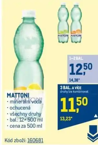 Makro MATTONI nabídka