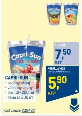 Makro CAPRI-SUN nabídka