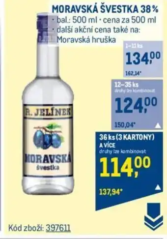 Makro MORAVSKÁ ŠVESTKA 38% nabídka