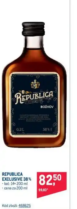 Makro REPUBLICA EXCLUSIVE 38% nabídka
