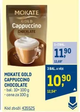 Makro MOKATE GOLD CAPPUCCINO CHOCOLATE nabídka