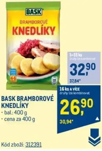 Makro BASK BRAMBOROVÉ KNEDLÍKY nabídka