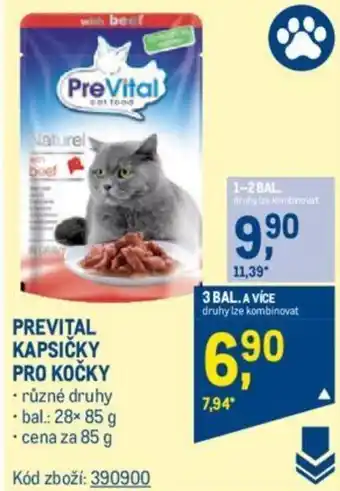 Makro PREVITAL KAPSIČKY PRO KOČKY nabídka