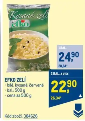 Makro EFKO ZELÍ nabídka