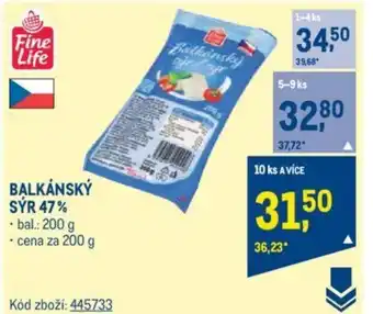 Makro BALKÁNSKÝ SÝR 47% nabídka