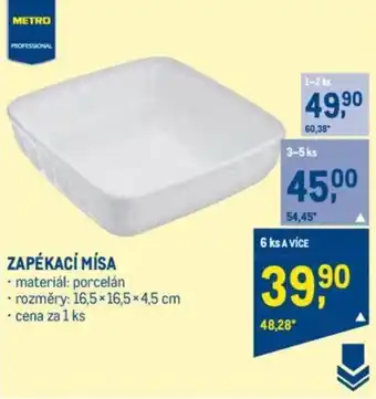 Makro ZAPÉKACÍ MÍSA nabídka