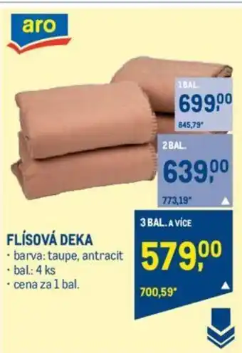 Makro FLÍSOVÁ DEKA nabídka