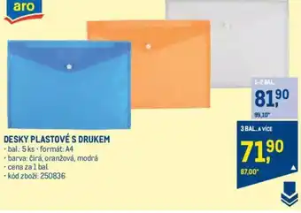 Makro DESKY PLASTOVÉ S DRUKEM nabídka