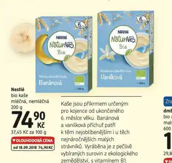 dm drogerie Nestlé bio kaše nabídka