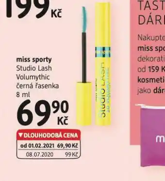 dm drogerie Miss sporty černá řasenka nabídka