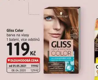 dm drogerie Gliss kur barva na vlasy nabídka