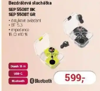 Planeo Elektro Bezdrátová sluchátka SEP 550BT BK SEP 550BT GR nabídka