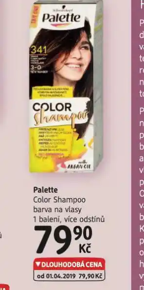 Palette color shampoo barva na vlasy