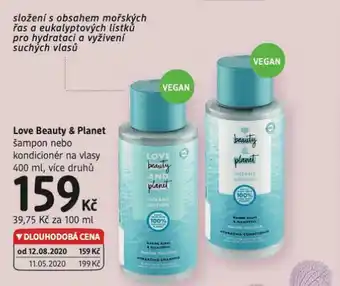 dm drogerie Love beauty &amp; planet šampon a kondicioner nabídka