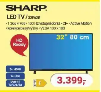 Planeo Elektro SHARP LED TV/32FA2E nabídka
