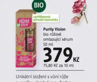 Purity vision bio růžové omlazující sérum