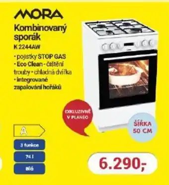 Planeo Elektro MORA Kombinovaný sporák K 2244AW nabídka