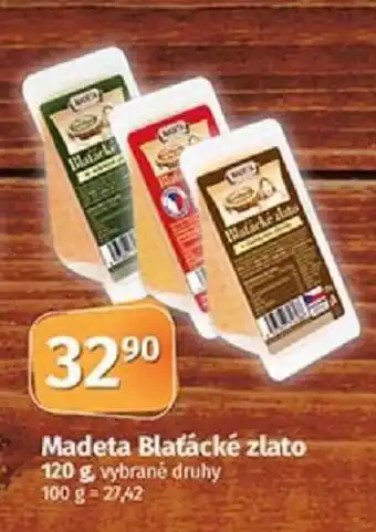 COOP TIP Madeta Blatácké zlato 120 g nabídka