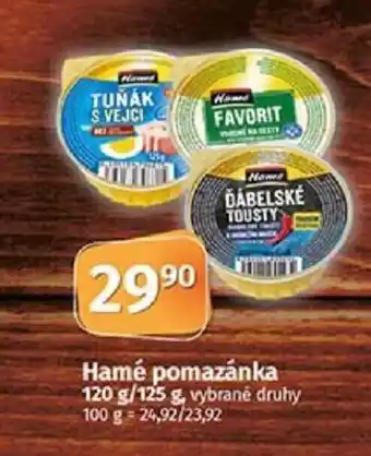 COOP TIP Hamé pomazánka 120 g/125 g nabídka