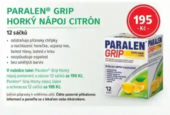 mojelekarna.cz PARALEN GRIP HORKÝ NÁPOJ CITRÓN nabídka