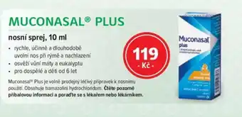 mojelekarna.cz MUCONASAL PLUS nabídka