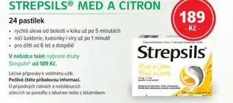 mojelekarna.cz STREPSILS MED A CITRON nabídka