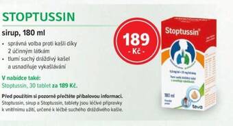 mojelekarna.cz STOPTUSSIN sirup, 180 ml nabídka