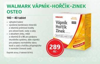 mojelekarna.cz WALMARK VÁPNÍK-HOŘČÍK-ZINEK OSTEO nabídka