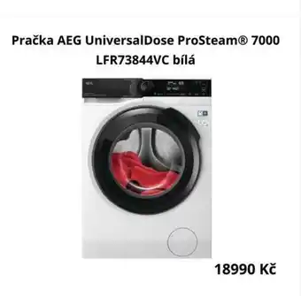 Datart Pračka AEG UniversalDose ProSteam® 7000 LFR73844VC bílá nabídka
