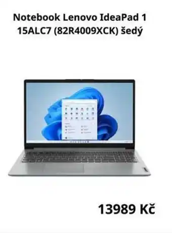 Notebook Lenovo IdeaPad 1 15ALC7 (82R4009XCK) šedý