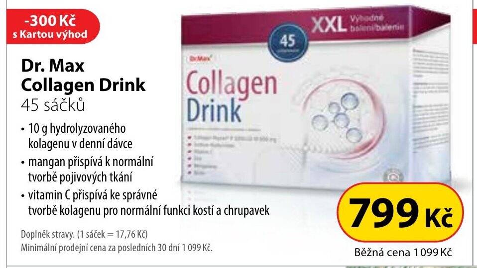 Dr. Max Collagen Drink nabídky v Dr. Max